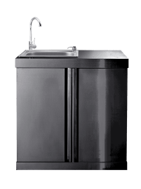 Black Collection - Free-standing outdoor kitchen - Miami (Black)