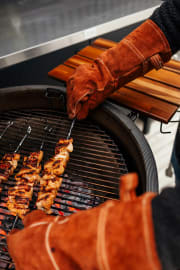 Gants de barbecue en cuir - Taille unique