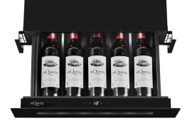 Einbau-Weinkühlschrank - WineKeeper Exclusive 5S Fullglass Black Push-Pull