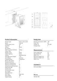 Sisäänrakennettava viinikaappi - WineCave 780 40D Anthracite Black