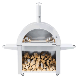 (Outlet) - Stainless Collection - Træfyret pizzaovn – Chicago (Rustfri)