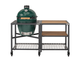 Kamado grill / Keramisk grill med arbetsbänk och förvaringshyllor - Large