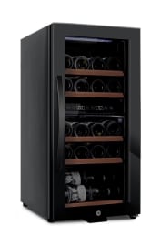 (Outlet) - Fritstående vinkøleskab - WineExpert 24 Fullglass Black 