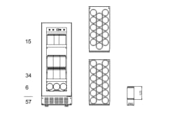 Built-in beer fridge - BeerServer 30 Anthracite Black - Brass Handle