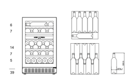 Lofra 90 cm induktion + mQuvée inbyggbar vinkyl - WineCave 700 50D