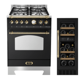 Lofra 60 cm gass + mQuvée innbyggbart vinskap – WineCave 700 30D 