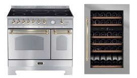 Lofra 90 cm induktion + mQuvée 49D Integrerbar vinkyl - WineKeeper 49D
