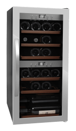 Free standing wine fridge WineExpert 24 Stainless 