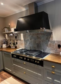 Rangetop 120 cm (Svart/Mässing) 