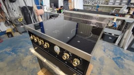 (Outlet) - Dolce Vita - Induktionsspis 60 cm (1 ugn) (Svart/Mässing) 