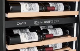 Cantinetta vino da incasso - Arctic Collection 60D Shallow - Fullglass Black