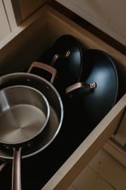 Kochtopf mit Deckel 18 cm / 2,3 Liter – Schwarz