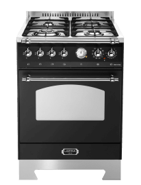 Dolce Vita - Gasskomfyr 60 cm (1 ovn) (Svart/Krom)