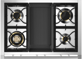 Ascot - Combi-steam - Gasspis 100 cm (2 ugnar) (Antracite/Chrome) + BBQ