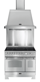 Dolce Vita - Induktionsspis 90 cm (2 ugnar) (Rostfri/Krom) 