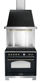 Dolce Vita - Induksjonskomfyr 90 cm (1 ovn) (Svart/Messing) 