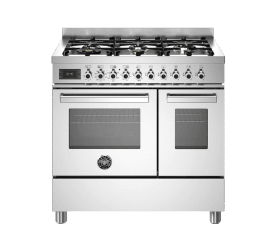 Professional - Gasspis 90 cm (2 ugnar) (Rostfri)