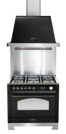 Dolce Vita - Gasskomfyr 90 cm (1 gasovn) (Svart/Bronse)