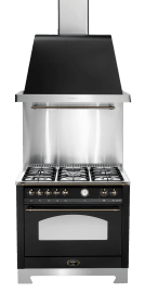 Dolce Vita - Gasskomfyr 90 cm (1 ovn) (Svart/Bronse) 