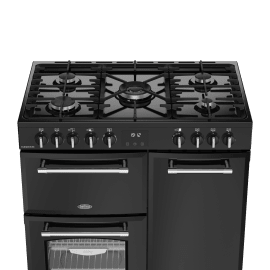 Farmhouse - Gasspis 90 cm (3 ugnar) (Svart)