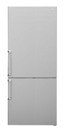 Master 76 cm frittstående kombiskap (Rustfritt)