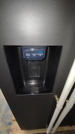 (Outlet) - Dolce Vita Kylskåp (Svart/Mässing) - 90 cm