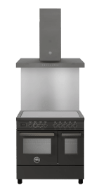 Spispaket Carbonio - Professional 90 cm (komfur + emhætte + stænkbeskyttelse)