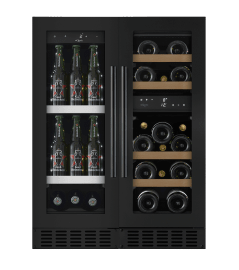 Viini- ja olutkaappi, yhdistelmäpaketti 60 Anthracite Black