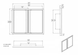 (Outlet) - Folkunga - Built-in - Inbyggbar Dubbeldörr - Large