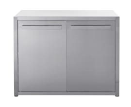 (Outlet) - Nordic Line – Arbejdsbord med dør 120 cm (Rustfri)