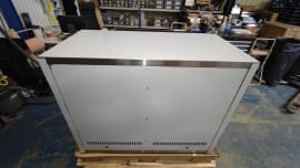 (Outlet) - Nordic Line – Arbejdsbord med dør 120 cm (Rustfri)