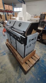 (Outlet) - Black Collection - Freistehender Gas- und Holzkohlegrill
