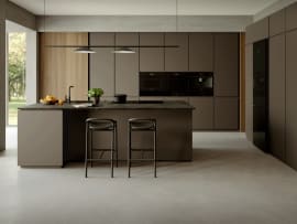 Modern - 80 cm induktionskogeplade med emhætte