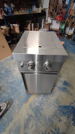 (Outlet) - Stainless Collection - Modul mit Doppel-Seitenbrenner