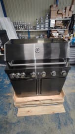 (Outlet) - Black Collection - Freistehender Gasgrill mit 6 Brennern und Infrarotbrenner