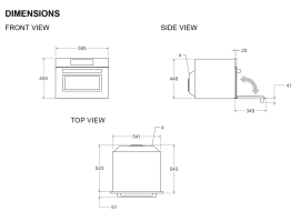 Professional - Kombiugn med mikro 60 cm (Rostfri)