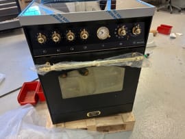 (Outlet) - Dolce Vita - Induktionsspis 60 cm (1 ugn) (Svart/Mässing) 