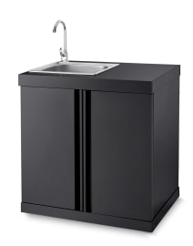 (Outlet) - Black Collection - Modul med opvaskebord og opbevaringsskab
