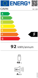 (Outlet) - Fristående termoelektrisk vinkyl - Northern Collection 15 Black 