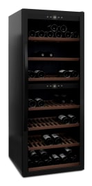(Outlet) - Frittstående vinskap - WineExpert 126 Fullglass Black 