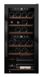 (Outlet) - Fristående vinkyl - WineExpert 24 Fullglass Black 