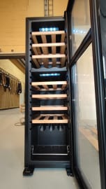 (Outlet) - Fritstående vinkøleskab - Northern Collection 27 Black