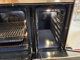 (Outlet) - Dolce Vita - Induktionsspis 90 cm (2 ugnar) (Rostfri/Mässing) 