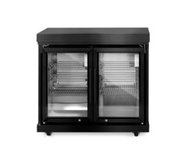(Outlet) - Black Collection - Modul køleskab med dobbelte låger
