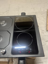 (Outlet) - Nettuno - Gas- og induktionskogeplade 90 cm (mat sort)