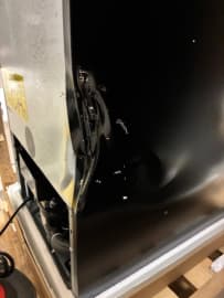 (Outlet) - Innbyggbart vinskap - Arctic Collection 40D Fullglass Black