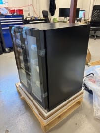 (Outlet) - Innbyggbar Vin- og ølskap - Arctic Collection 60 Duo Fullglass Black