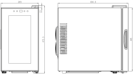 free-standing-thermoelectric-wine-fridge-northern-collection-8-black