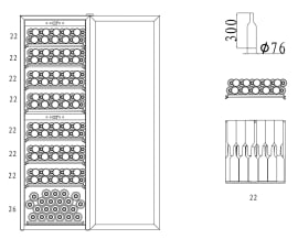 freistehender-weinkuhlschrank-wineexpert-180-stainless
