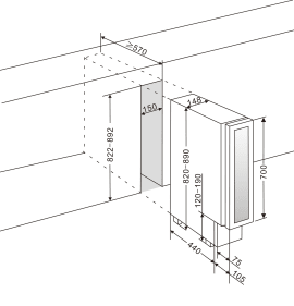 vinkoleskab-til-indbygning-winecave-700-15s-stainless